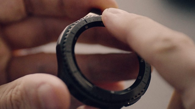 still from SAMSUNG's ‘Gear S3 Design Story’ promo video directed by GDW's Woogie Kim